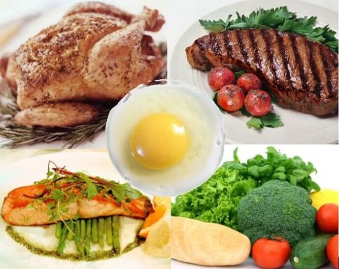 อาหารที่รวมอยู่ในเมนูอาหารโปรตีน 14 วันสำหรับการลดน้ำหนัก